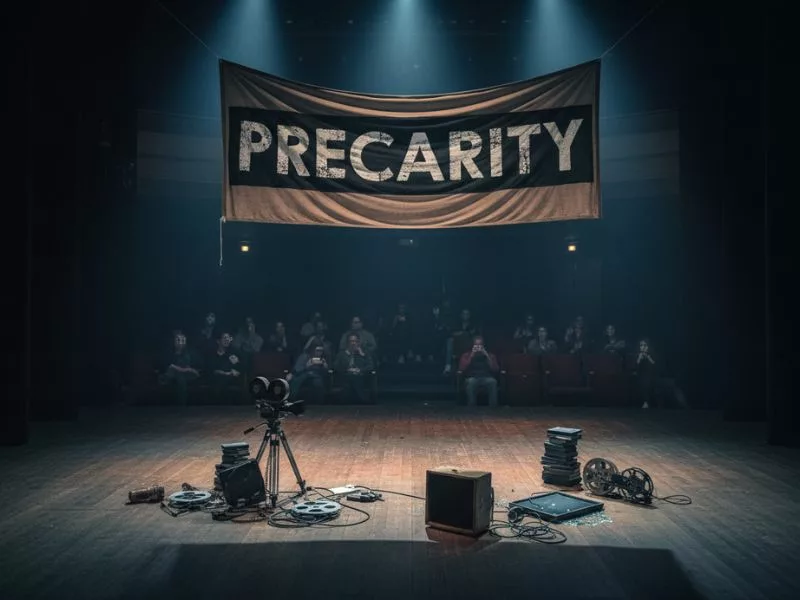 Imagen creada por IA sobre precariedad en el sector